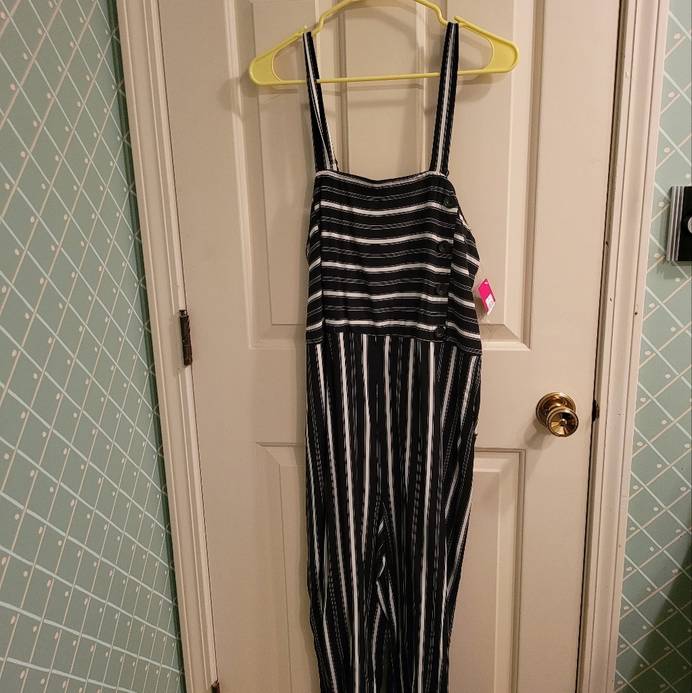 Xhilaration jumpsuit striped.